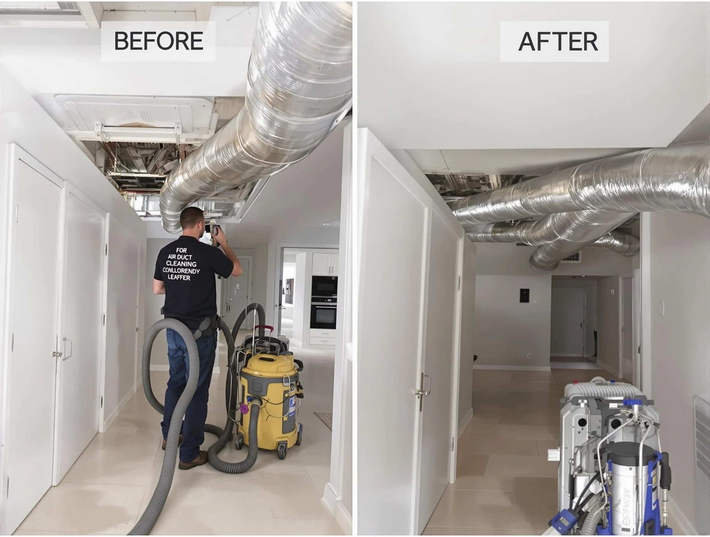 Attleboro Air Duct Cleaning professional performing thorough air duct cleaning in Attleboro