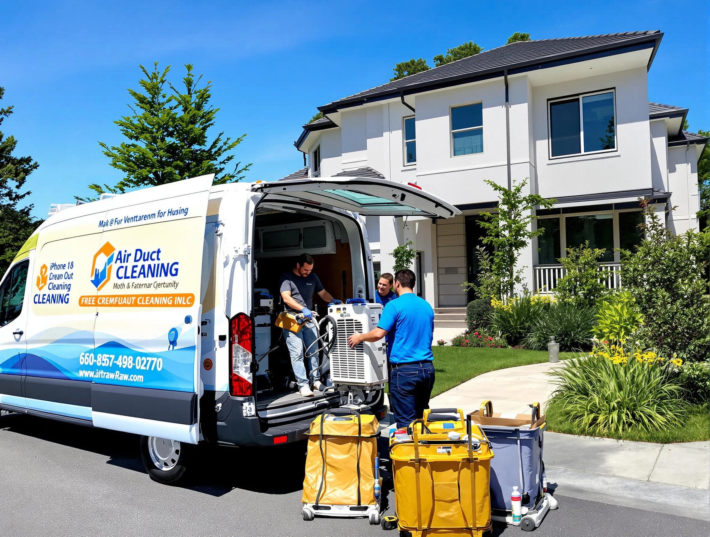 Attleboro Air Duct Cleaning technician performing professional air duct cleaning in Attleboro