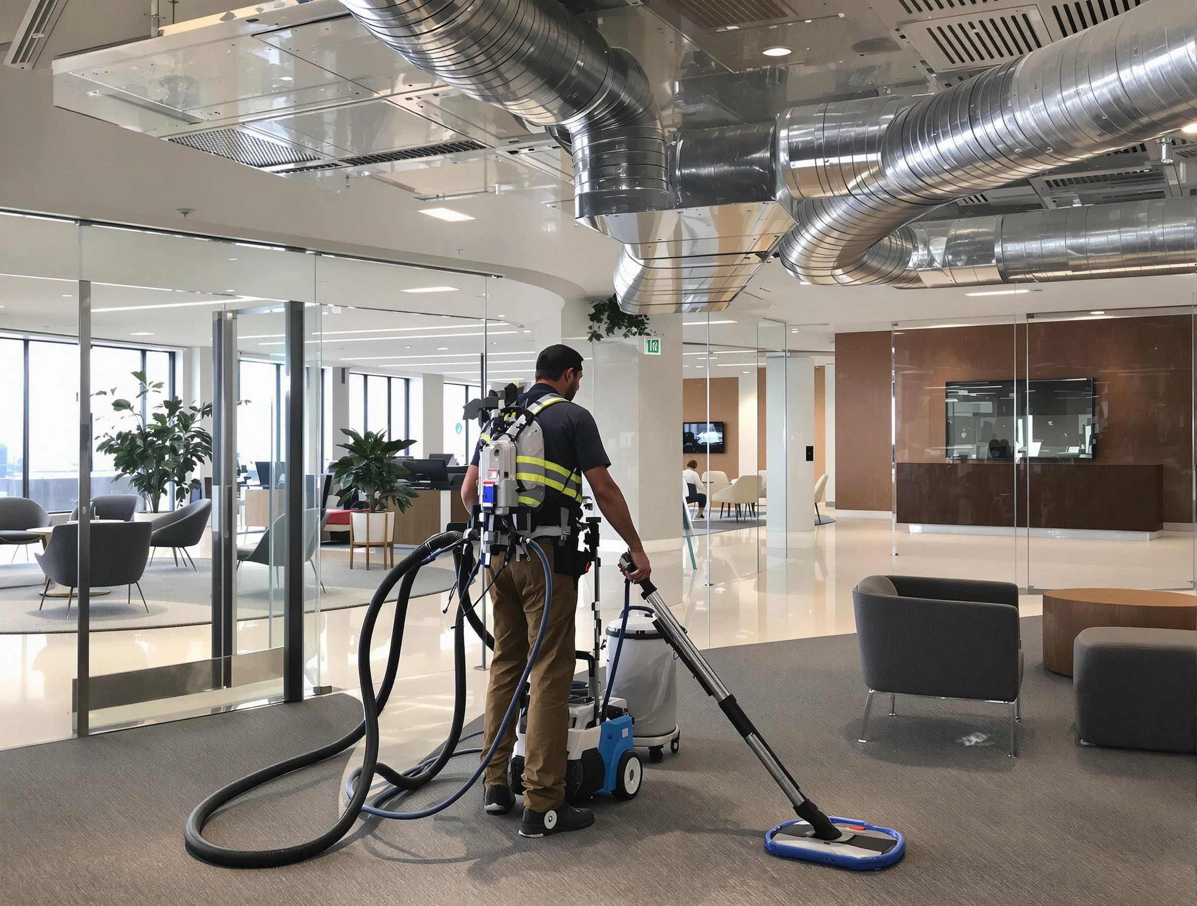 Commercial duct cleaning service by Attleboro Air Duct Cleaning in Attleboro